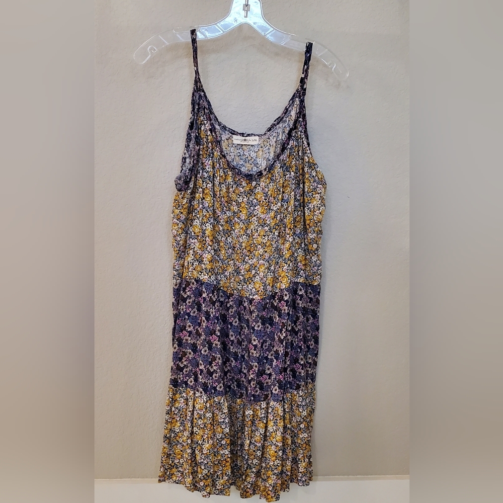 NATURAL LIFE HARLEY TIERED FLORAL SIMPLE DRESS L/XL - Picture 6 of 13